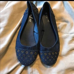 Navy blue flats